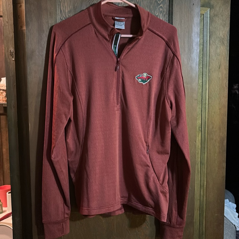 Men's Rust Half-Zip Jacket